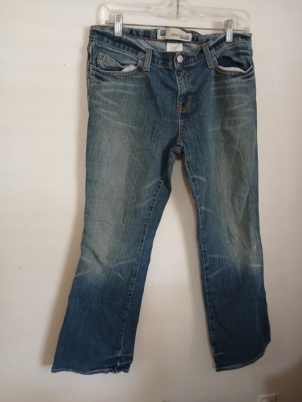 GAP Ultra Lowrise Stretch Ankle Jeans - Blue Denim